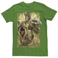 Мужская футболка с коллажем «Динозавр-убийца» Jurassic World