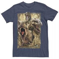 Мужская футболка с коллажем «Динозавр-убийца» Jurassic World