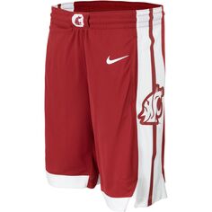 Мужские баскетбольные шорты малинового цвета с логотипом команды Washington State Cougars Nike