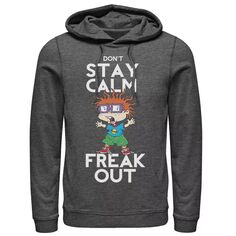 Мужская толстовка с рисунком Rugrats Chuckie Don&apos;t Stay Calm Freak Out Nickelodeon