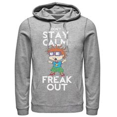 Мужская толстовка с рисунком Rugrats Chuckie Don&apos;t Stay Calm Freak Out Nickelodeon