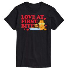 Футболка Big &amp; Tall Garfield Love First Bite License, черный