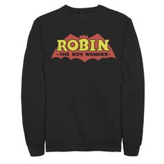 Мужской классический свитшот с логотипом Robin The Boy Wonder DC Comics, черный