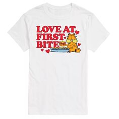 Футболка Big &amp; Tall Garfield Love First Bite License, белый
