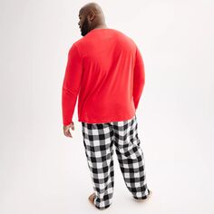Мужской пижамный комплект с открытым подолом сверху и снизу Jammies For Your Families