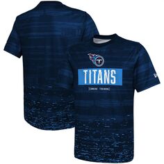 Мужская темно-синяя футболка Tennessee Titans Joint Authentic Sweep New Era