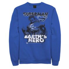 Мужской свитшот с плакатом Superman Earth&apos;s Hero DC Comics
