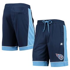Мужские темно-синие/синие модные шорты, любимые фанатами Tennessee Titans Starter