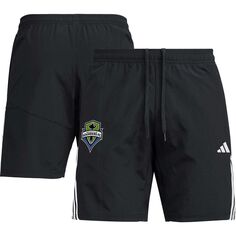Мужские черные шорты Downtime Seattle Sounders FC adidas