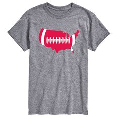 Футбольная футболка большой и высокой формы США Licensed Character, серый