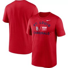 Мужская красная футболка St. Louis Cardinals MLB World Tour: London Series Legend Performance 2023 Nike
