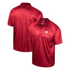 Мужская рубашка-поло Red Maryland Terrapins Honeycomb с регланами Colosseum