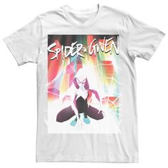 Мужская футболка с ярким веб-плакатом Marvel Spider-Gwen Licensed Character