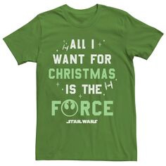 Мужская футболка с рисунком «Все, что я хочу на Рождество» Star Wars