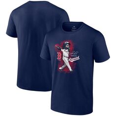 Мужская темно-синяя футболка с рисунком David Ortiz Boston Red Sox Legend Fanatics