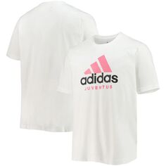 Мужская белая футболка с рисунком Juventus DNA adidas