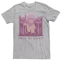 Мужская футболка с рисунком Ewok My World Star Wars