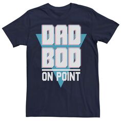 Мужская футболка Dad Bod On Point с яркой неоновой надписью ко Дню отца Licensed Character