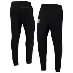 Черные мужские флисовые брюки New York Yankees Tempo 22 для ровной одежды