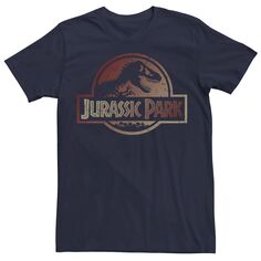 Мужская синяя и фиолетовая футболка с логотипом «Парк Юрского периода» Fossil, Blue Licensed Character, синий