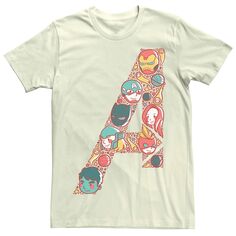 Мужская футболка с логотипом Marvel Avenger Cartoon Hero Licensed Character