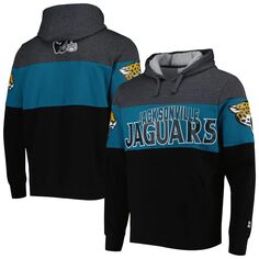 Мужская черная/серая толстовка с капюшоном Jacksonville Jaguars Extreme Starter