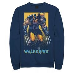 Мужской свитшот X-Men Wolverine Classic Color Pop Marvel
