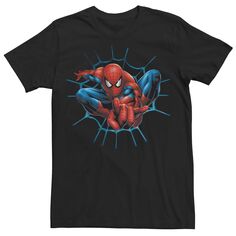 Мужская классическая футболка для прыжков с паутиной Marvel Spider-Man Licensed Character
