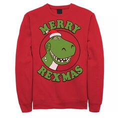 Мужской флисовый пуловер с рождественским рисунком Merry Rex-Mas &apos;s Toy Story Disney / Pixar