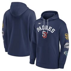 Мужской темно-синий пуловер с капюшоном San Diego Padres Rewind Lefty Nike