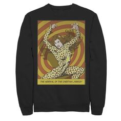 Мужской флисовый пуловер с рисунком DC Comics Wonder Woman Cheetah Comic Panel Licensed Character