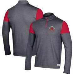 Мужская черная куртка Maryland Terrapins Gameday Tri-Blend с молнией четверти Under Armour