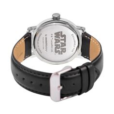 Женские винтажные черные кожаные часы серебристого цвета &apos;S Star Wars The Child Grogu Disney