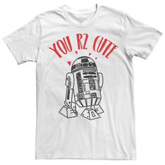 Мужская футболка с рисунком R2-D2 You Are Too Cute Star Wars