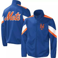 Мужская спортивная куртка Carl Banks Royal New York Mets Earned Run с молнией во всю длину G-III