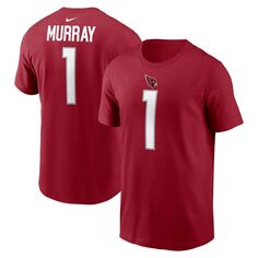 Мужская футболка Kyler Murray Cardinal Arizona Cardinals с именем и номером игрока Nike