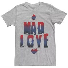 Мужская футболка с надписью «Бэтмен Харли Квинн и Джокер» Mad Love DC Comics
