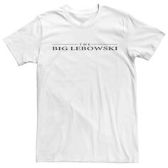 Мужская футболка с надписью Big Lebowski и простым текстом Licensed Character