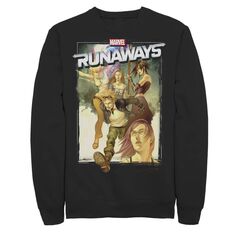 Мужской флисовый пуловер с плакатом группы Runaways Group Marvel