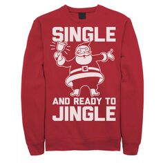 Мужской одинарный свитшот с рождественским колокольчиком Санта-Клауса Ready To Jingle Licensed Character
