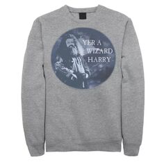 Мужской флисовый пуловер с рисунком Хагрида и Волшебника Гарри с портретом Harry Potter