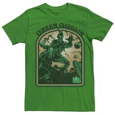 Мужская футболка с плакатом «Зеленый гоблин» в стиле ретро Marvel Licensed Character
