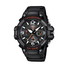 Мужские спортивные часы с хронографом Casio, красный