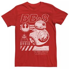 Мужская футболка с рисунком The Force Awakens BB-8 Astromech Droid Star Wars