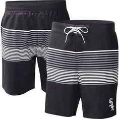 Мужские спортивные шорты Carl Banks Black Chicago White Sox Coastline Volley Swim Shorts G-III