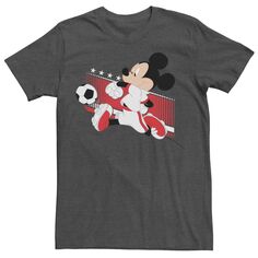 Мужская футболка с изображением Микки Мауса, английская футбольная форма, портретная футболка Disney