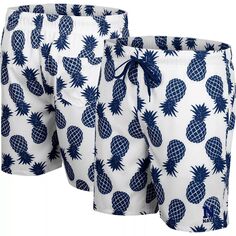 Мужские белые темно-синие шорты для плавания с ананасами и мичманами Colosseum