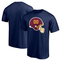Мужская темно-синяя футболка с логотипом футбольной команды Вашингтона, красно-белая и футболка команды Fanatics