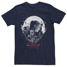 Мужская футболка в тон с плакатом «Звездные войны: Последние джедаи» Licensed Character, синий