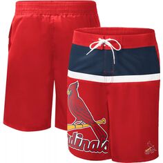 Мужские спортивные шорты Carl Banks Red St. Louis Cardinals Sea Wind для плавания G-III